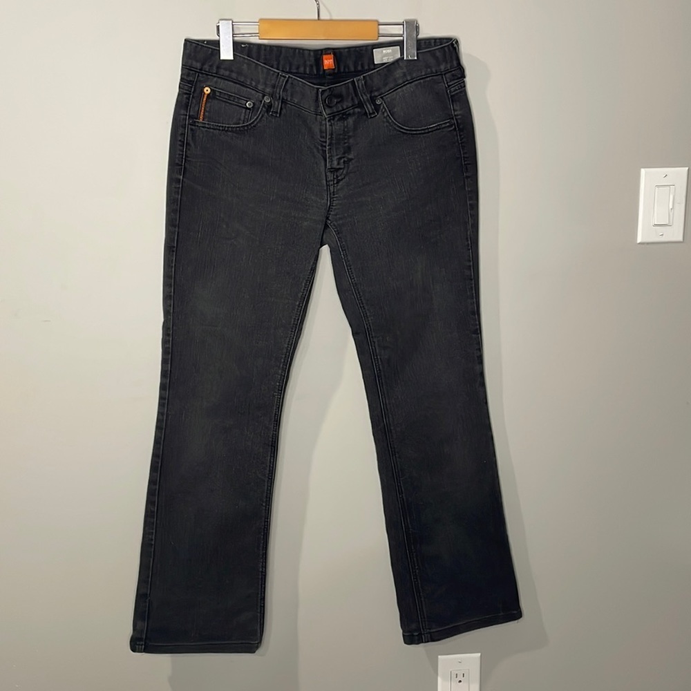 Boss Hugo Boss Orange Label Ginny Bootcut Black Jeans Size 31/34